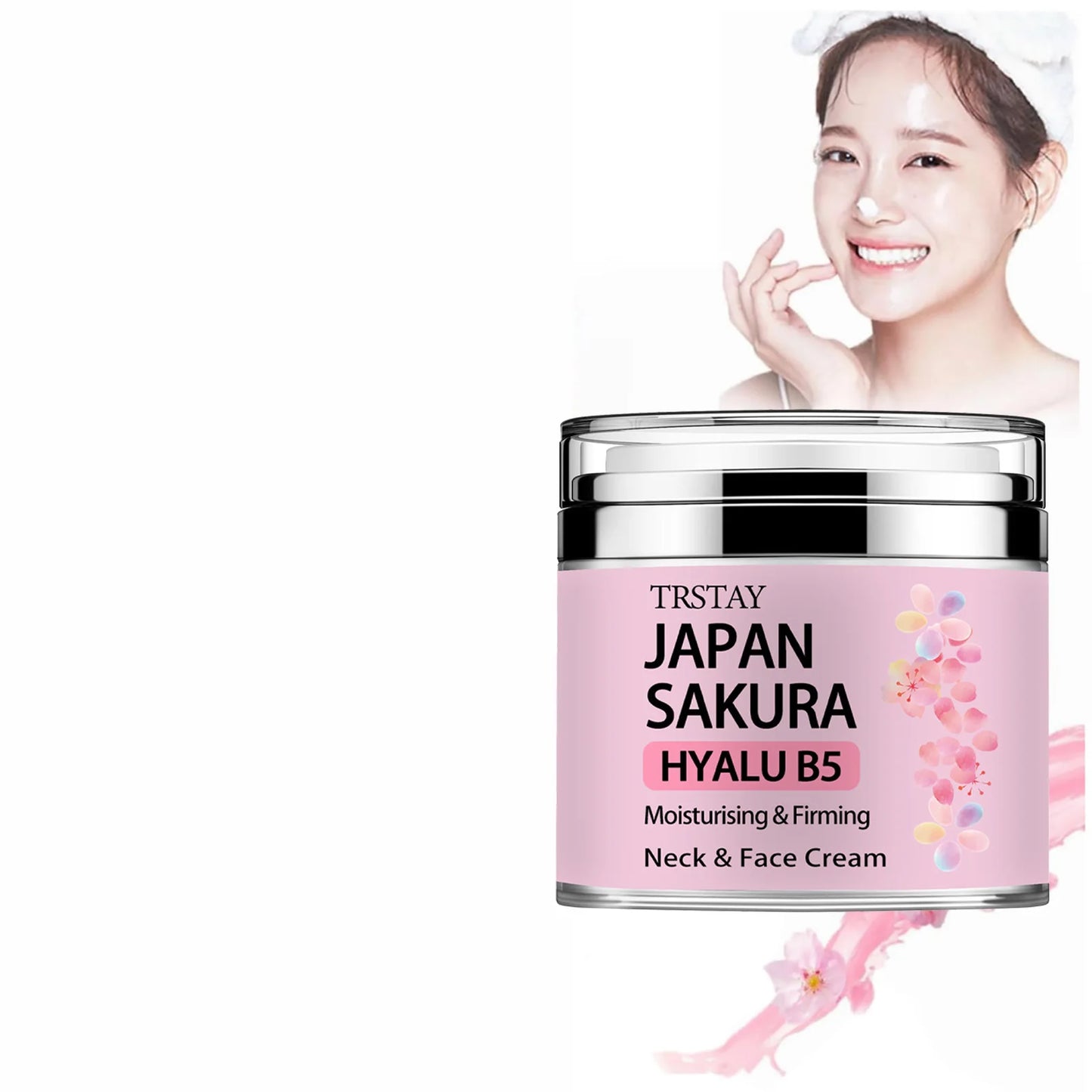 NEW Arrivals Japan Sakura Essence Cream, Sakura Tone Up Face Cream with Hyaluronic Acid Skin Care Products