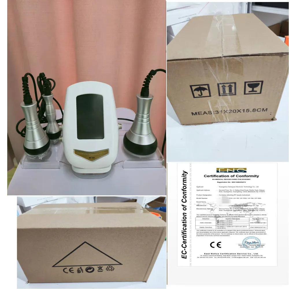Body Slimming 40K Cavitation Ultrasonic Weight Loss Skin Rejuvenation Beauty Machine Multipolar RF Skin Tighten Anti-wrinkle