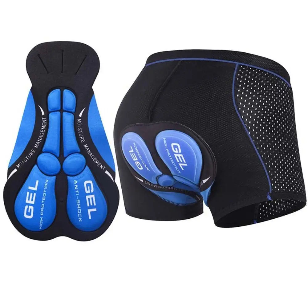 NEW Arrivals M-3XL Blue/Red Color Breathable Cycling Shorts Men Cycling Underwear 5D Gel Pad Shockproof Bicycle Underpants MTB Road Bike Equipment Cycling Apparel Accessories Sports Clothing Supplies
