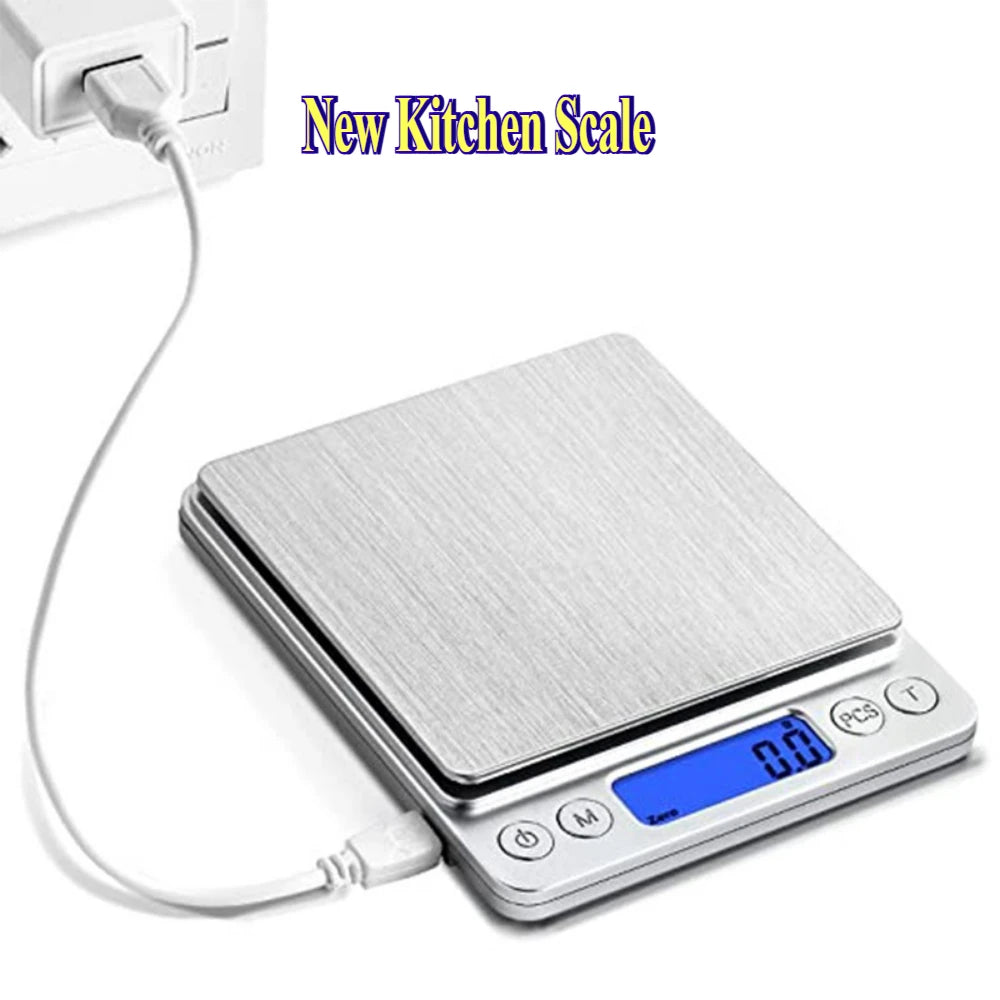 NEW Arrivals Battery 3KG Digital Weight Scale Kitchen Scales Home Coffee Balance Measuring Tools & Scales Accessories Precision Food Dining Bar Garden