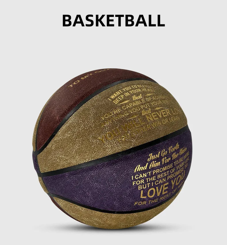 NEW Arrivals Basketball Gift Ball Size 7 Competition Standard Ball Men Team Basketball High Quality Microfiber Indoor Outdoor Youth Adult Training Gift