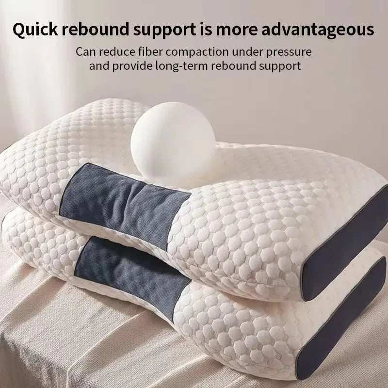 NEW Arrivals Pillow Help Sleep And Protect The Neck Cervical Orthopedic Household Soybean Fiber Massage SPA Pillow For Sleeping