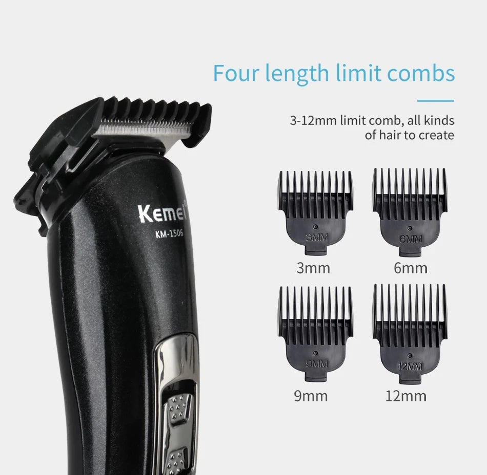 NEW Arrivals KM-1506 3 in 1 Electric Shaver Set USB Charging Hair Trimmer Electric Rechargeable Nose Professional Shaving Machine Men Grooming Supplies