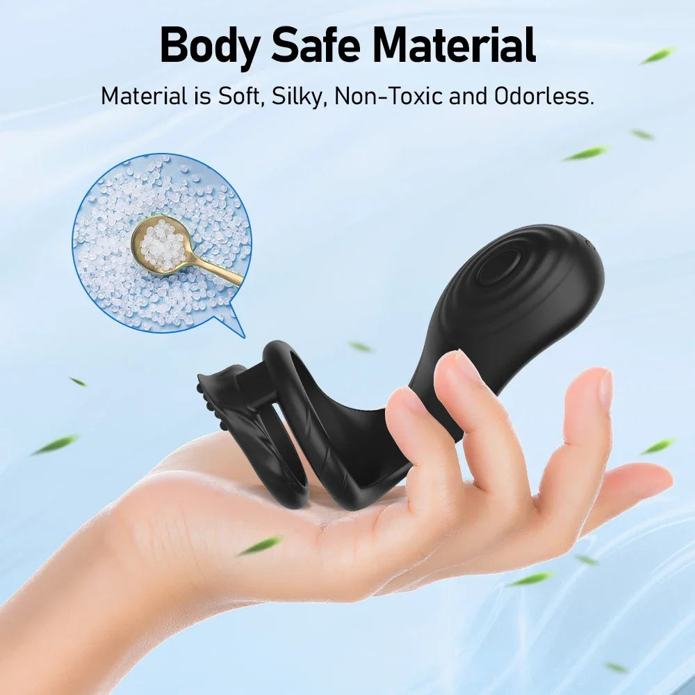 NEW Arrivals Wireless Control Cock Ring Vibrator Delayed Ejaculation Penis Ring Male Prostate Massager G Spot Stimulation Sex Toys for Men