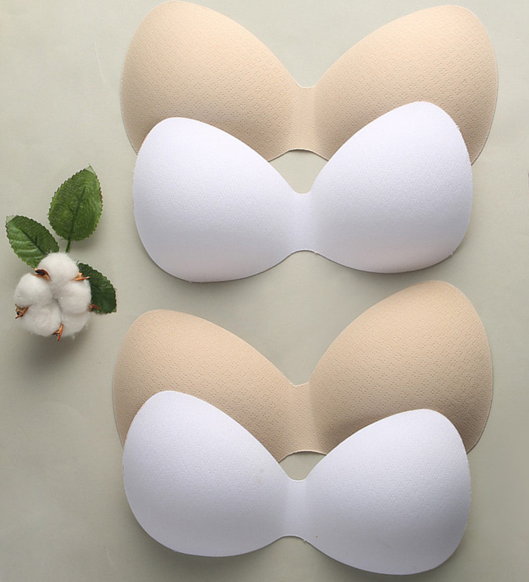 NEW Arrivals 1Pair Women Summer Swimsuit Padding Inserts Sponge Foam Wire Free Bra Boob Lift-Up Pads Chest Cup Breast Bra Bikini Insert Chest Pad Ladies Underwear Accessories