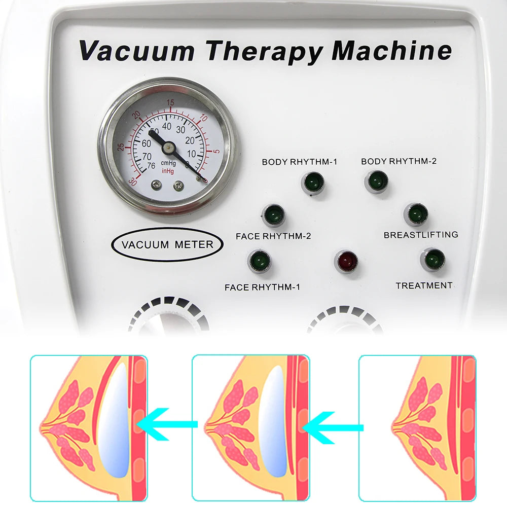 Vacuum Butt Lift Machine Body Shaping Breast Enlargement Therapy Machine Lifting Buttocks Hip Enhancer Cupping Massager Spa
