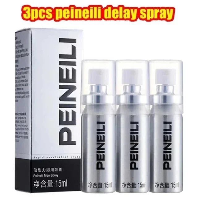 NEW Arrivals 3PCS Set Semprotan Sex Delay Spray for Men Male External Use Anti Premature Ejaculation Prolong 60 Minutes SEX Penis Enlargement