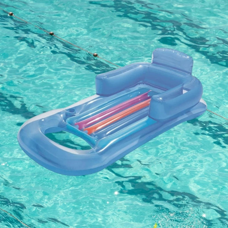 NEW Arrivals Inflatable Floating Row Air Mattresses Swimming Water Pool Beach Sea Inflatable Water Sleeping Bed Lounger Chair Water Hammock Swimming Sports Supplies