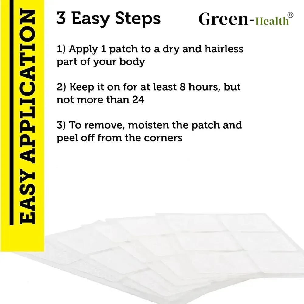 Quercetin Transdermal Patches with Zinc-Immune System Booster, Lung Support - 30 Patches One Month Supply