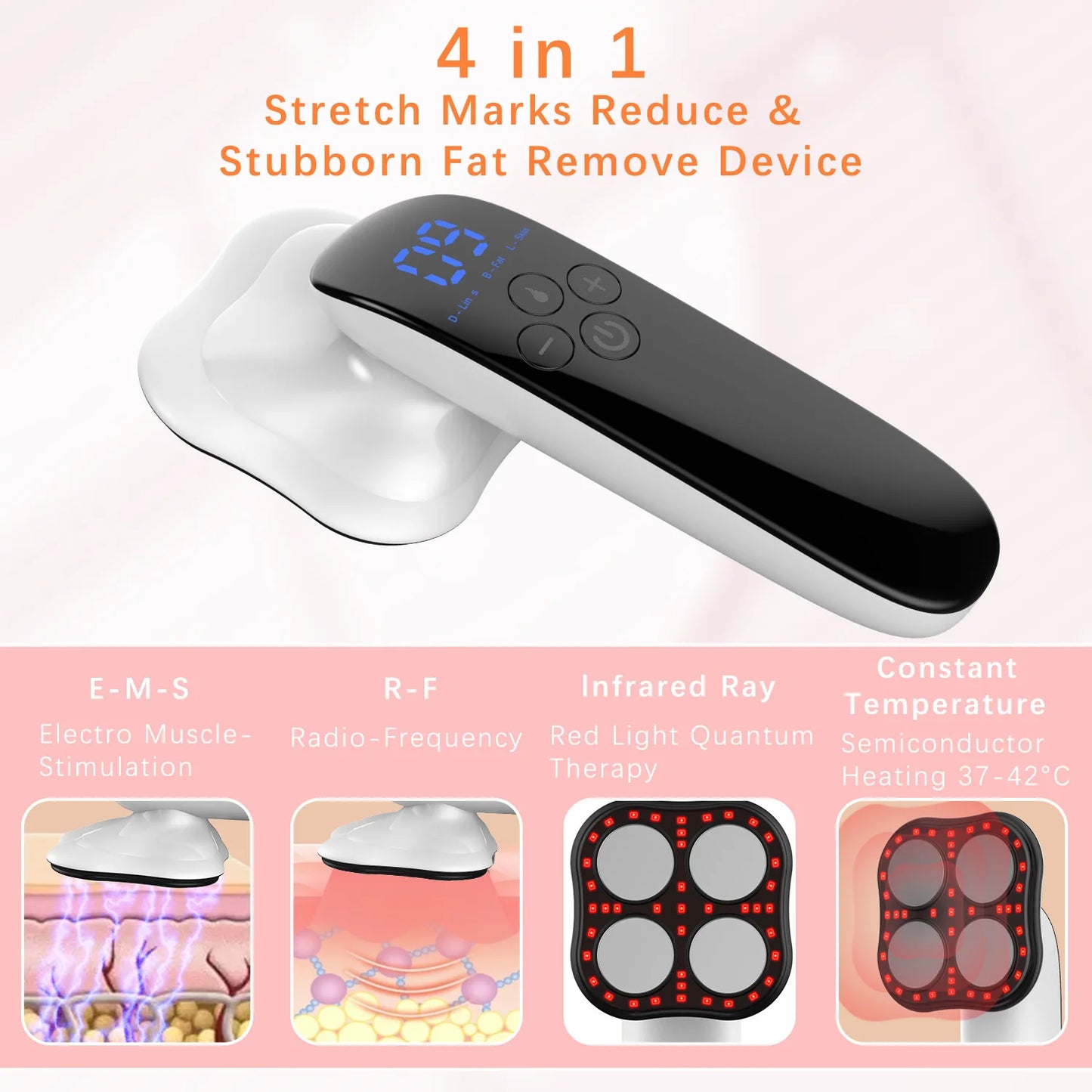 NEW Arrivals Abdomen Electric Massage Device Deep Tissue and Cellulite Remover Massager for Belly Legs Arms Body Sculpting Machine Fat Burner Slimming Equipment