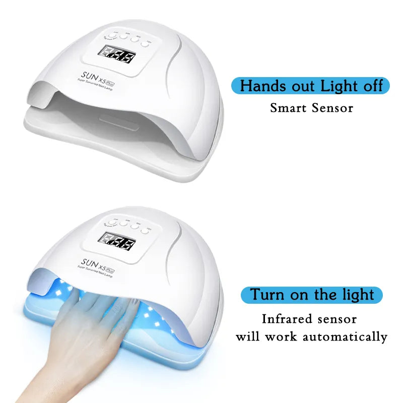 Nail Dryer LED Nail Lamp UV Lamp for Curing All Gel Nail Polish With Motion Sensing Manicure Pedicure Salon Tool
