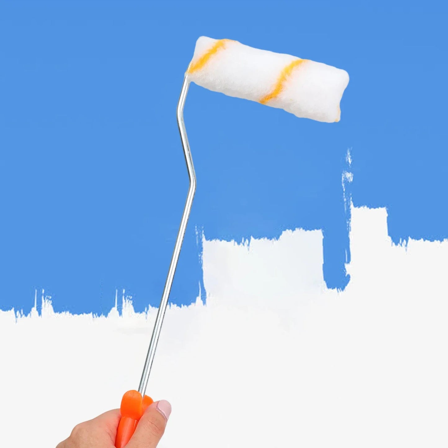 NEW Arrivals 24PCS Set Paint Rollers Brush Kit Household Wall Painting Tools Reusable Paint Roller Decorating Brushes for Wall Construction Furniture Home Painting Tools