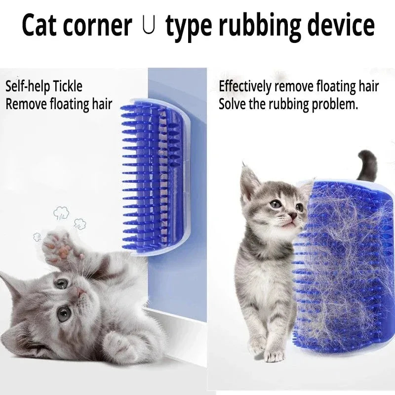 Cats Brush Corner Cat/Dog Massage Self Groomer Comb Rubs The Face with A Tickling Product New Pet Rubbing Toys