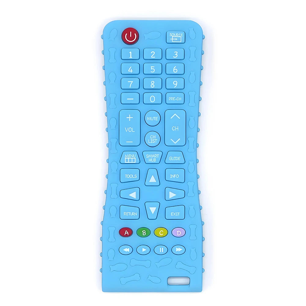 NEW Arrivals 4PCS Set New Baby Teethers Remote Control Modeling Silicone Teething Training Toys Children's Sensory Educational Toys Gift Sets