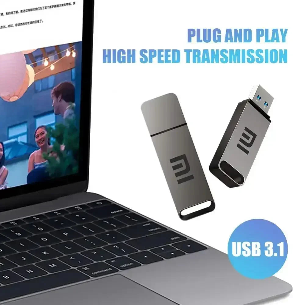 Xiaomi USB 16TB OTG Metal USB 3.1 Pen Drive Key 2TB 4TB Type C High Speed Pen Drive Mini Flash Drive Memory Stick Waterproof