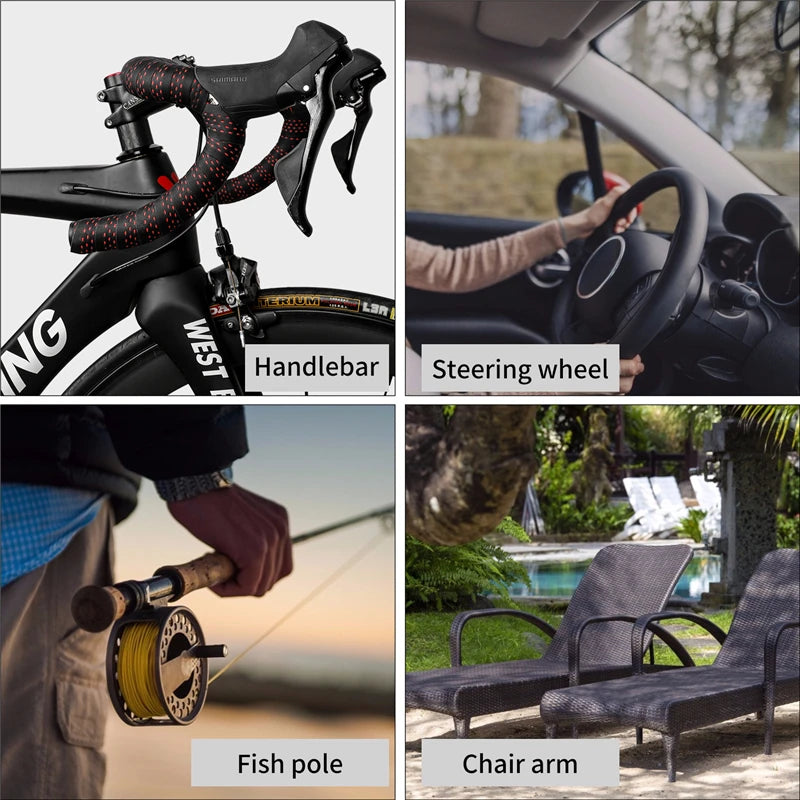 NEW Arrivals West Biking Bicycle Handlebar Tape 1 Pair Anti-slip EVA Soft Bike Hand Bar Tapes Shock Absorption Unique Tapes Bike Accessories