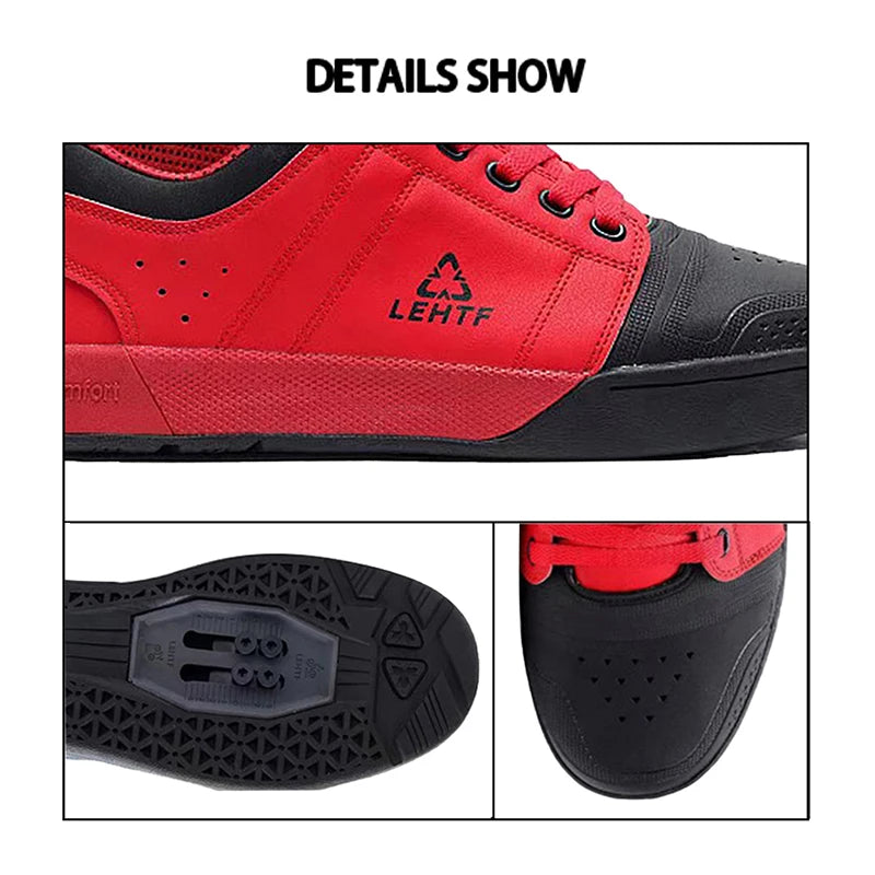 Lockable Riding Shoes Four Seasons Men Mountain Breathable Non Slipped Trekking Shoe for Women Off Road Cycling Sneaker