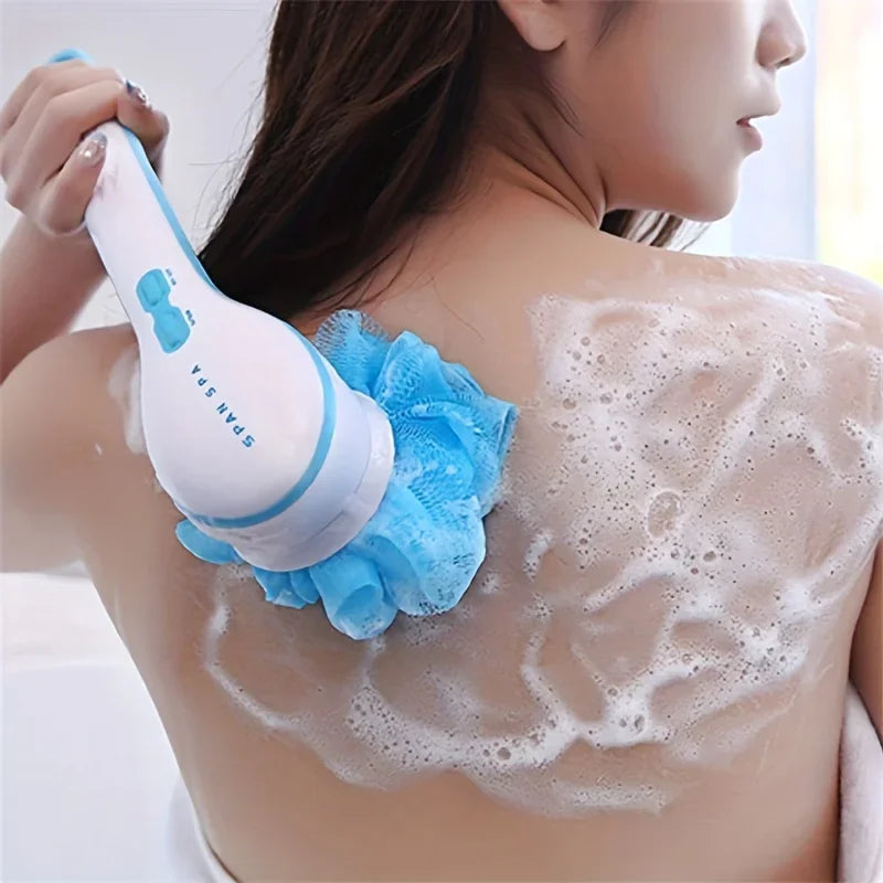 Electric spin spa brush Back Brush Long Handle For Shower Brush Used For Body Cleaning Exfoliating Massage Body