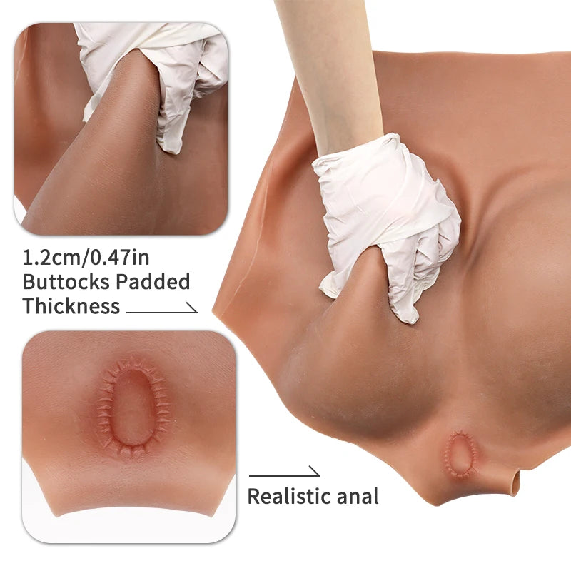 High Waist Female Silicone Big Buttocks Lifting Padded Pants Natural Fack Full Booty Shapewear Super Soft For Woman