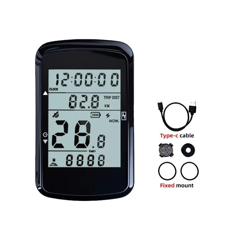 NEW Wireless Bicycle Computer GPS Touch Screen Bicycle Computer Mountain Bike Speedometer Cadence Sensor GPS For Mountain Road Bikes Accessories