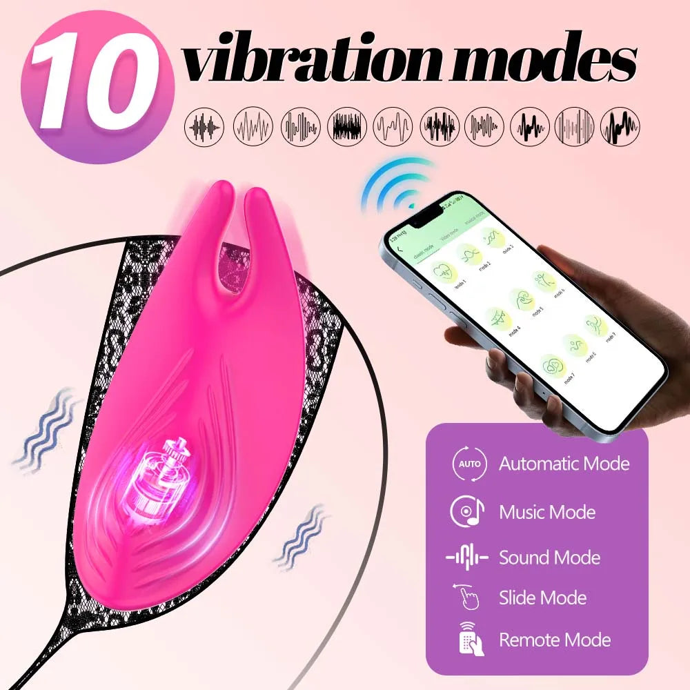 NEW Arrivals APP Wearable Vibrator for Women Bluetooth Control Egg Clit Stimulator Magnetic Wear Vibrating Female Masturbator Sex Toys Adults