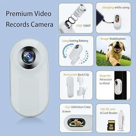 NEW Arrivals Pet Supplies Cat Dog Collar Camera 64G-128G Card Outdoor Exercise Camera Video Mini Body Camera Pets Safety Security Products