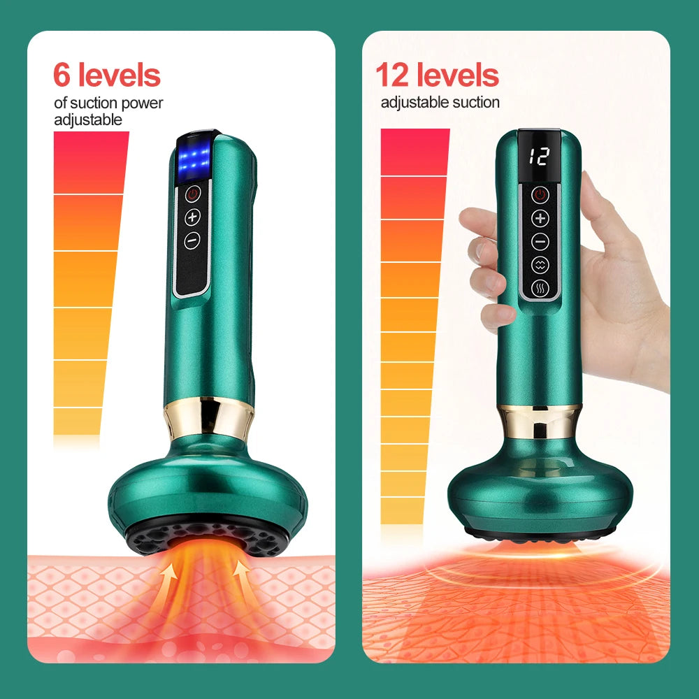 NEW Korean Handheld Rechargeable Magnetic Cupping Massager Cellulite Fat Suction Machine for Body Sculpting Belly Cellulite Massage
