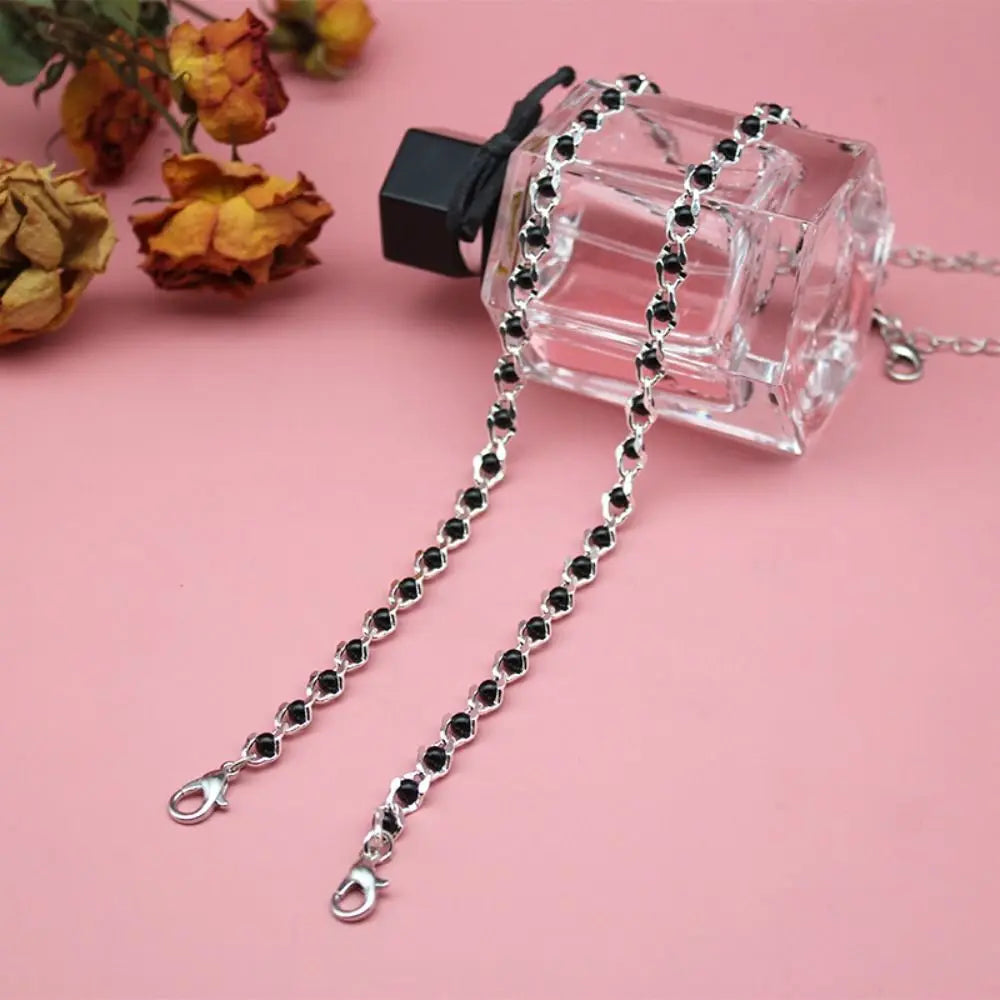 NEW Arrivals Women Fashion Metal Bras Straps Rhinestone Anti-Slip Underwear Shoulder Strap Pearl Adjustable Straps Girls Ladies Underwear Fashion Apparel Accessories Lingerie Supplies