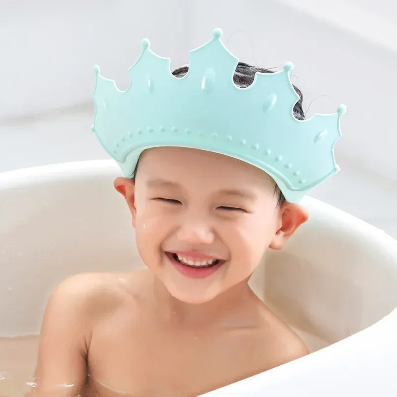NEW Children Bathing Shower Cap Hat Safe Shampoo Shower Bathing Bath Protect Soft Cap Hat For Baby Wash Bath Caps Cup Hair Shield Babies Personal Care Supplies