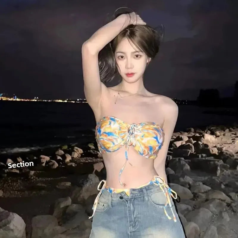 NEW 3PCS Set S-XL Women's Hot Sale Of The Season New Sexy Bikini Three-piece Set Vacation Hot Spring Print Swimsuit Trendy Ladies Sexy Swimwear Suit