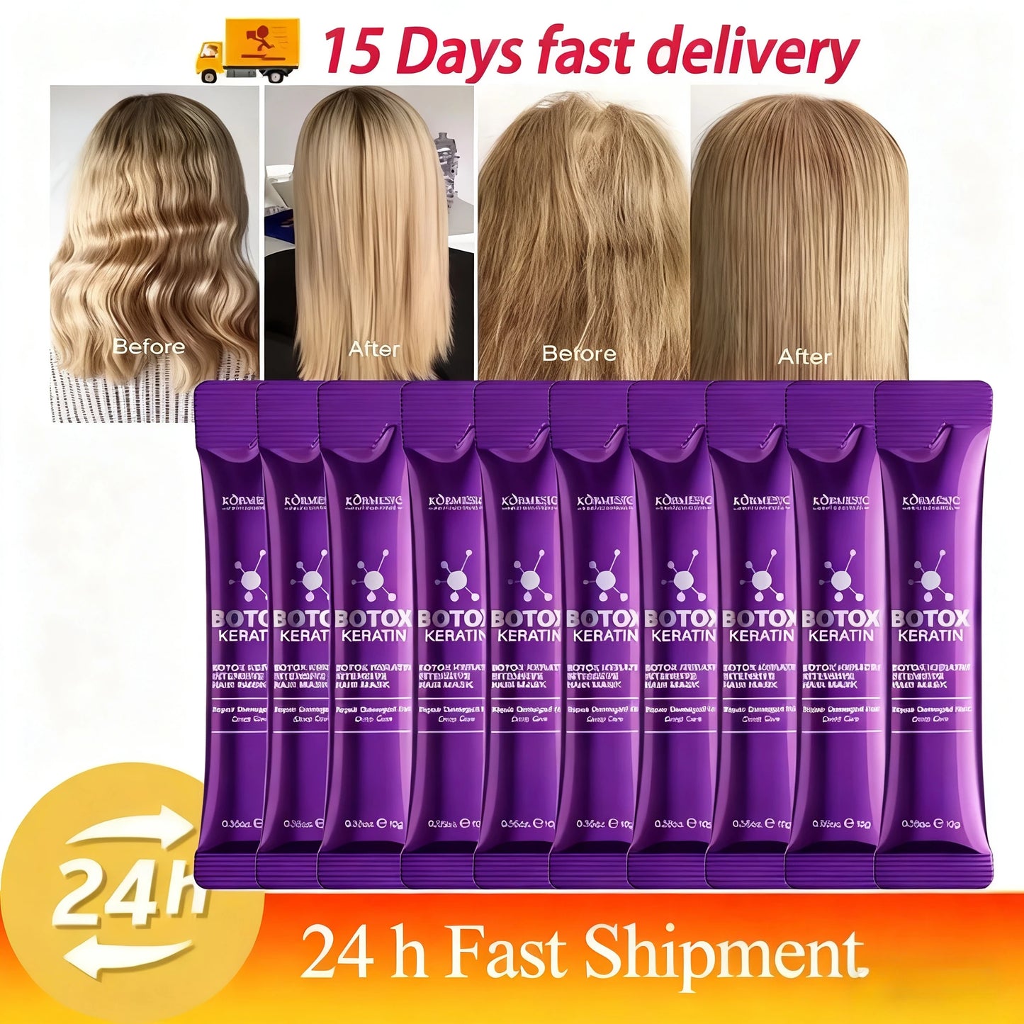 3-5-10-20 PCS Set Keratin Hair Mask 5 Seconds Repair Damaged Frizzy Hair Soft Smooth Shiny Nutrition Deep Moisturize Nourishing Hair Care