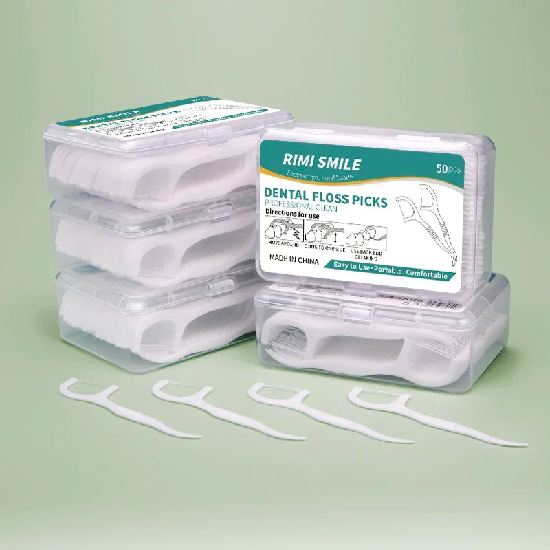 NEW Arrivals Bulk 300/1000PCS Set Dental Floss & Toothpicks Disposable Oral Care Kit Teeth Cleaning Supplies Travel-Friendly Health Care Hygiene Accessories
