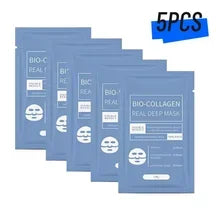 NEW Buy 5 Get 5 Free Korean Bio Collagen Face Mask Anti Wrinkle Fade Face Fine Line Lift Firm Skin Anti-Aging Brighten Skin Care Korean Cosmetics