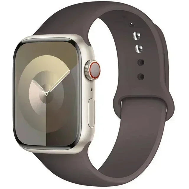 Original Silicone Strap For Apple Watch Band 44mm 38-40 42-46 41-45 46MM 49 mm Bracelet Watch Serie Accessories 10 9 7 4 5 6 8 SE Ultra 2 3 Electronics Supplies