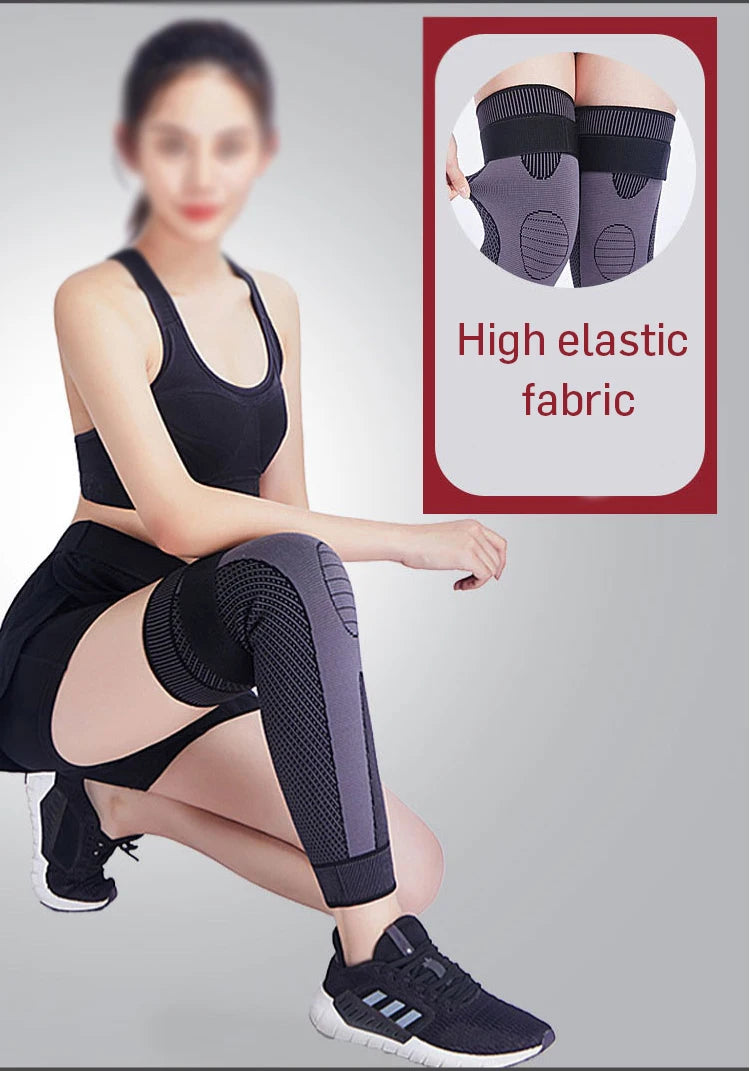 Extra Long Leg Braces Knee Sleeve for Basketball, Football, Knee Pain, Working Out, Joint Pain, Arthritis, Running