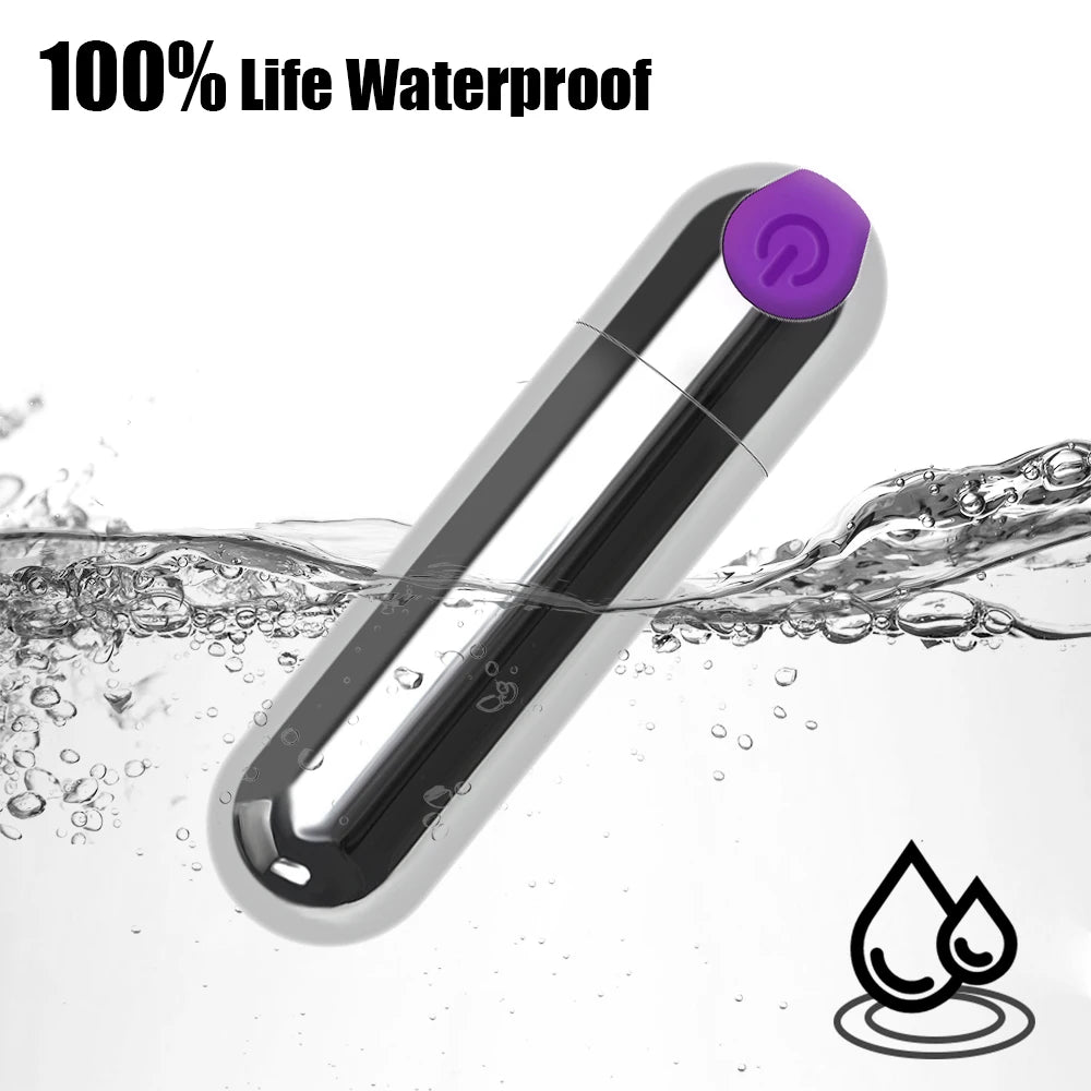 IKOKY Powerful 10 Speed Bullet Vibrator Sex Toys for Woman Strong Vibration G-spot Massager Mini Vibrators for Women USB Charge
