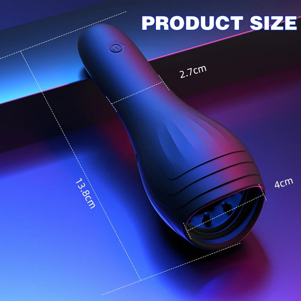 Sex Glans Trainer Male Masturbator Cup Tongue Licking Glan Stimulation Vibrator Penis Massager Delay Trainer Sex Toys