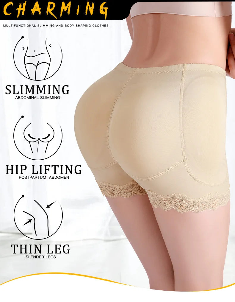 NEW Arrivals S(50KG) --6XL(135KG) Plus Size Padded Butt Lifter Corrective Underwear Butt Enhancer Body Shaper Modeling Strap Fake Hip Shapewear Panty Push Up Panties