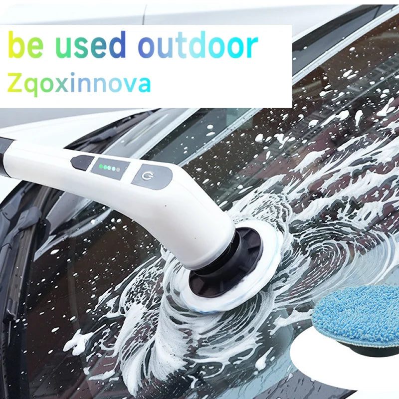 NEW Arrivals 7 in 1 Set Household Cordless Multipurpose Spin Scrubber Kitchen Gadgets Hair Brushes Bathroom Broom Toilet Kitchen Mops Electric Cleaning Brush Home Appliances