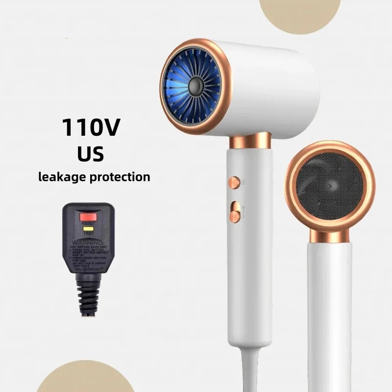 NEW BRAND from Japan  Professional High-Speed Hair Dryer 2400W High-Power Silent EU/UK Plug Household Hair Salon Hair Dryer Hair Care Accessories