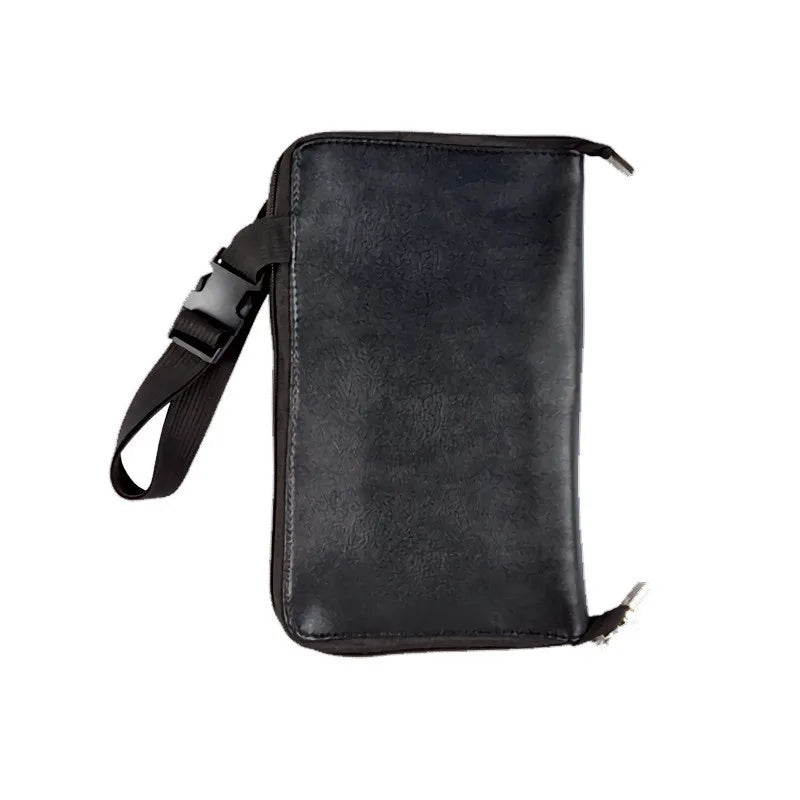 1PC "ONLY BAG" PU Leather Women Girls Make-Up Brush Bag With Zipper Belt Multi-function Cosmetic Bag For Professional Make-Up Artist Large Capacity Storage Bag Female Ladies Luxury Cosmetics Accessories Products