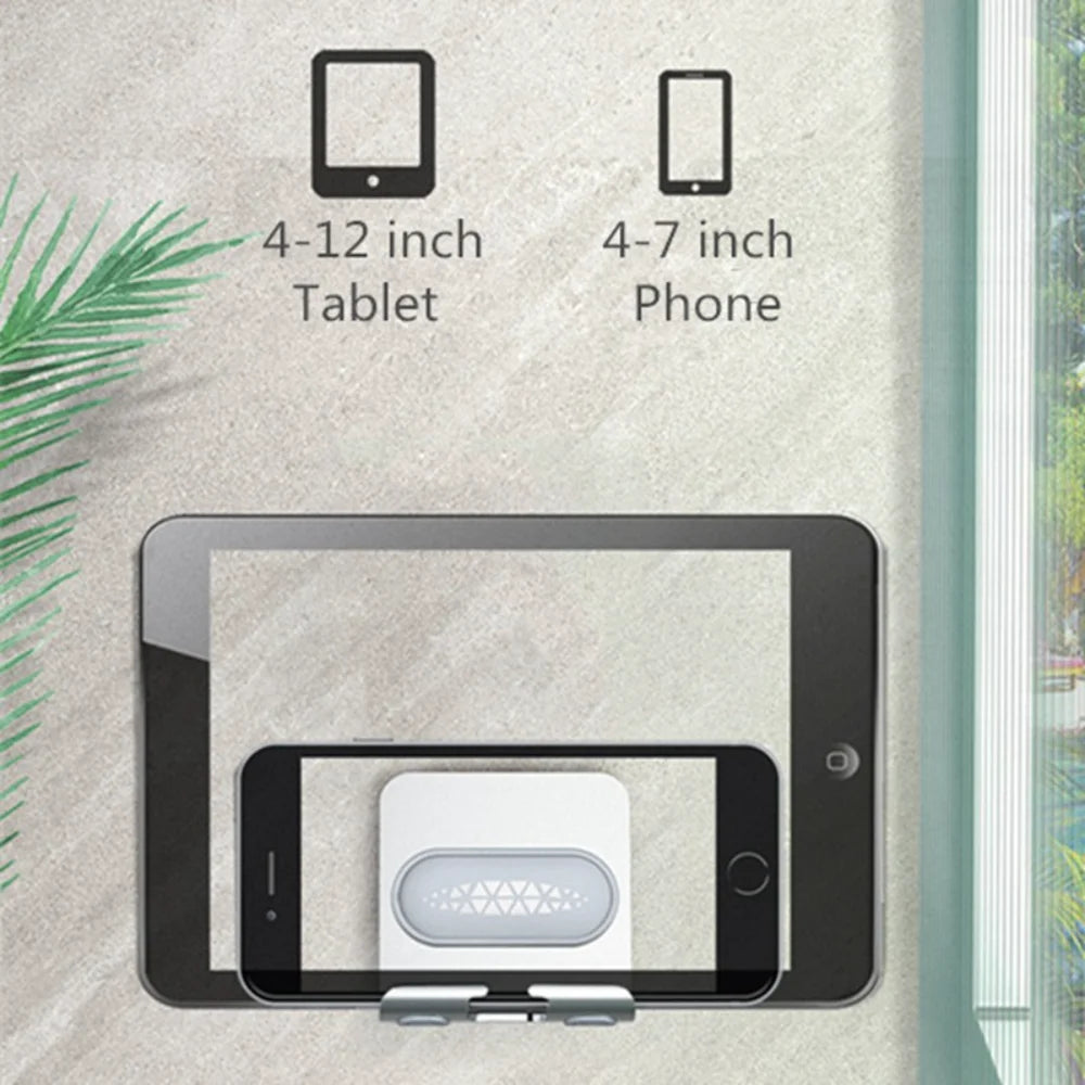 NEW Arrivals Aluminum Alloy Adjustment Mobile Phone Tablet Wall Holder Charging Stand for Cell Phone Wall Mount Bracket Shelf Mobile Phones Accessories