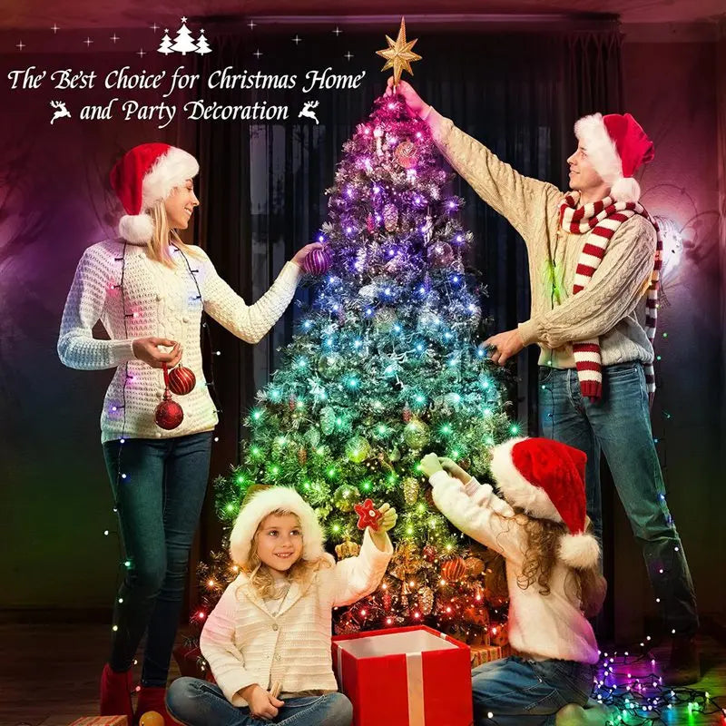10M Christmas Fairy String Lights, Christmas Decorations Christmas Tree Ornaments for Home Natal New Year Eve Supplies Decor Products