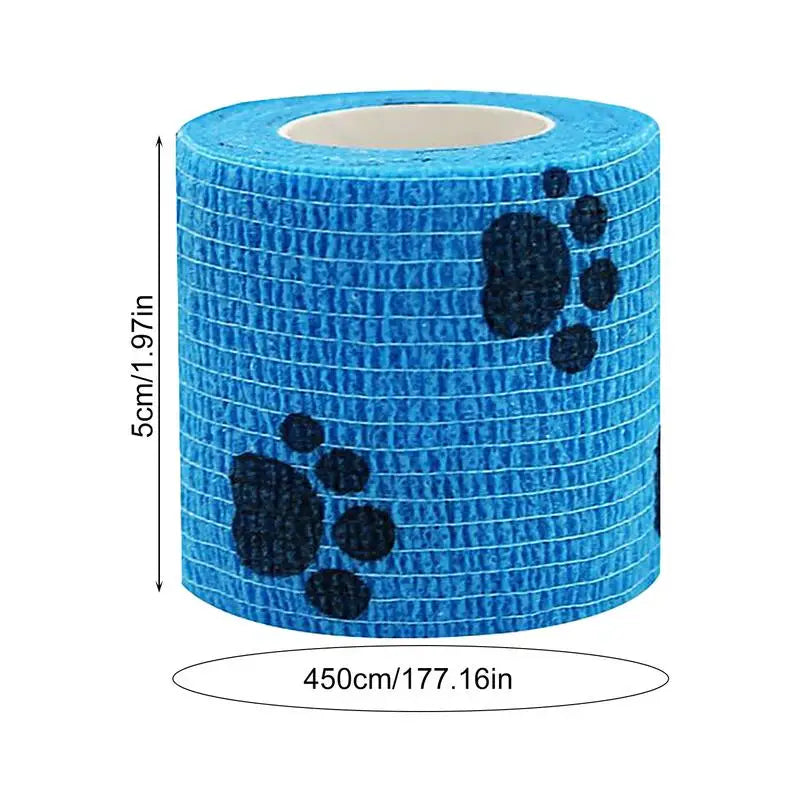 Large Self Adhesive Bandage Wrap Breathable Dog Bandage Shoes Vet Pet Wrap Dog Cohesive Bandage Multifunctional Pet Wound Care Bandage