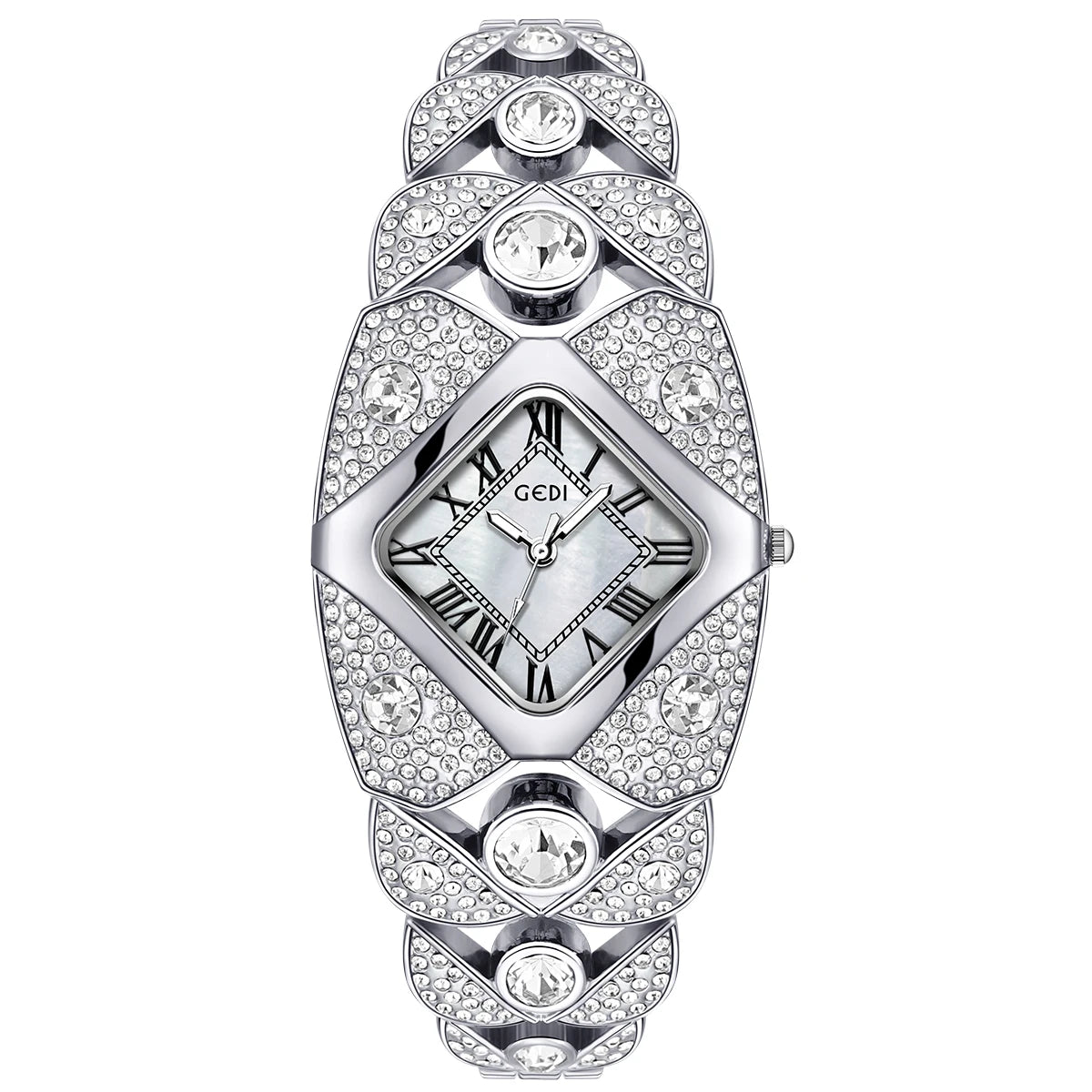 NEW 4 Colors Women Watch Light Luxury Brand Diamond Inlaid Bracelet Watches Waterproof Ladies Fashion Quartz Clock Wristwatch Gift for Girlfriend Mistress Wife Ladies Luxury Jewelry Supplies