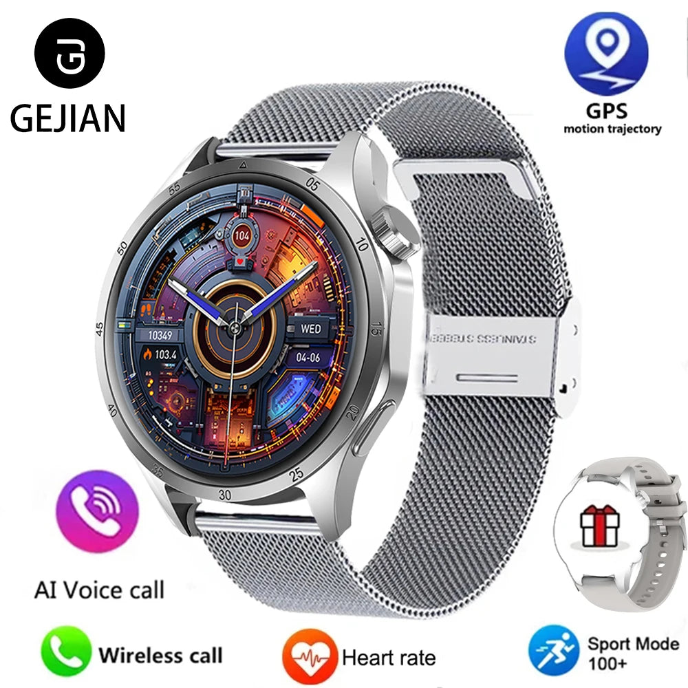 New 8 Colors Men*s Smart Watch 360 * 360 Bluetooth Call Smartwatch AMOLED Screen GPS Multi-Languages Smart Watches NFC Waterproof Smart Watch for Men