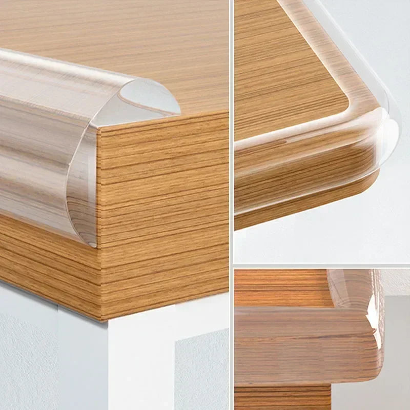 NEW Arrivals 1OPCS Corner Guards Set + 3M Transparent PVC Baby Protection Strip with Double-Sided Tape Anti-Bumb Kid Safety Table Edge Furniture Guard Corner L Protectors
