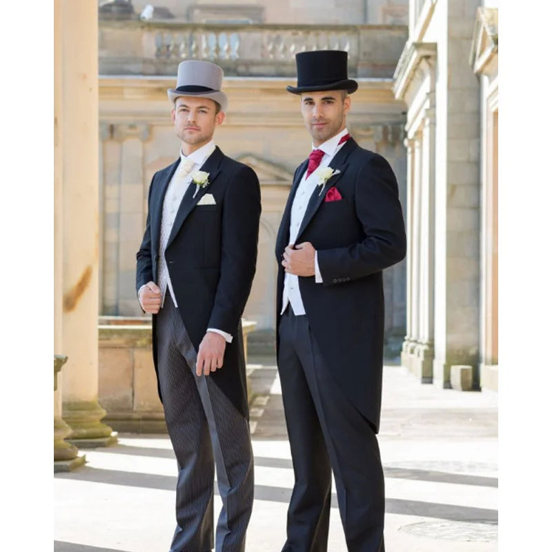 NEW Arrivals British President Men Luxury Top Hat Presidential High Hat British jazz Top Multi-Colors Hats Gentleman Evening Wedding Party Flat Felt Hat Formal Tuxedos Costume Apparel Accessories Male Luxury Fashion Clothing