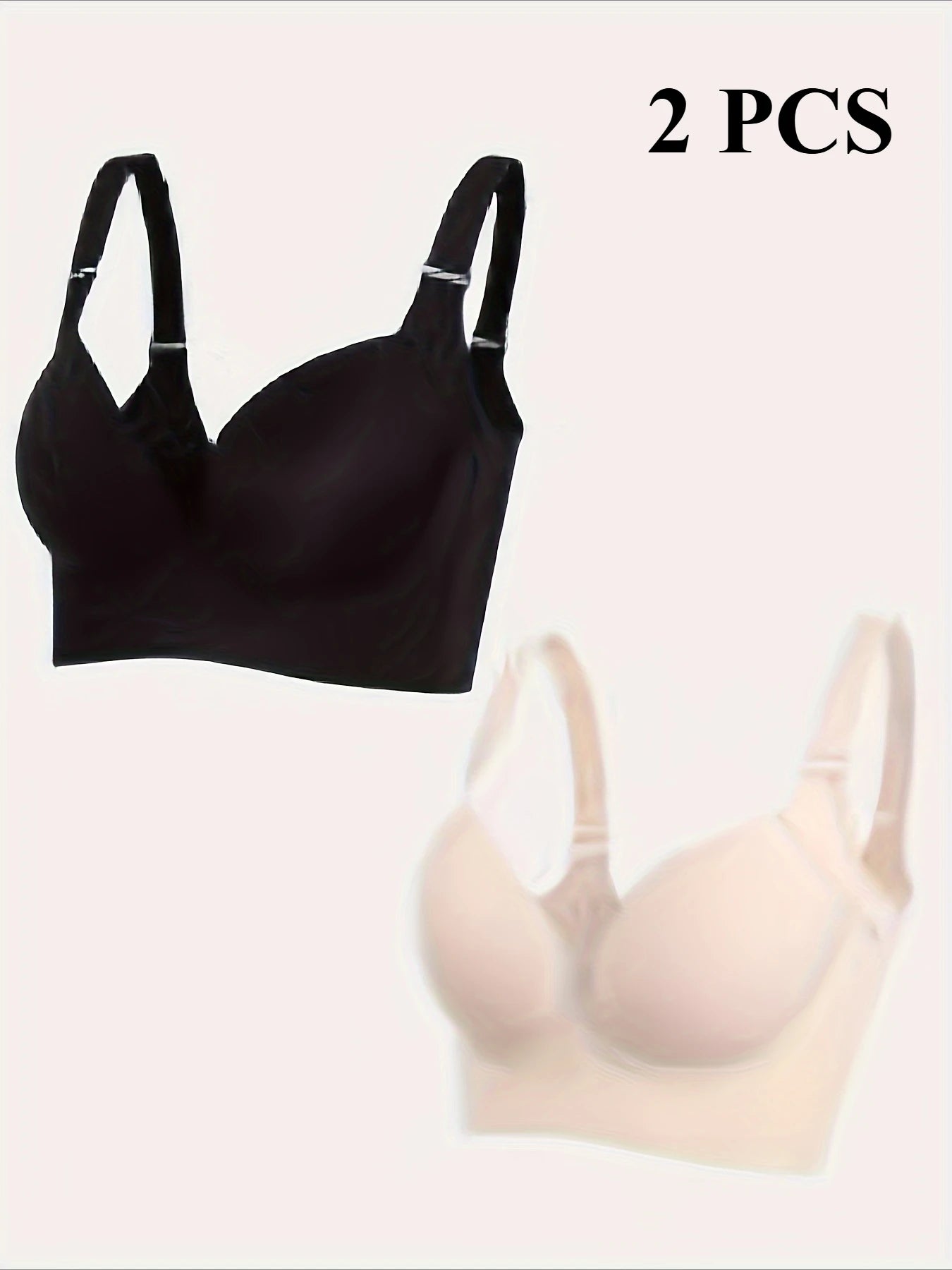 NEW Arrivals 2PCS- PLUS SIZE Chubby Women's Back Smoothing Bra Hides Back Fat Full Coverage Comfortable Seamless Bra Push-Up Bra Curvy Ladies Underwear Sets