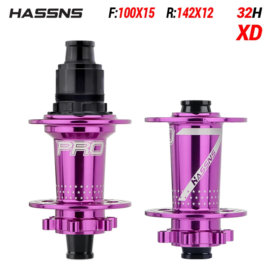 NEW Arrivals PRO7 Bicycle Hub 24/32Holes J-Bend Spokes THRU Axle 12X142 HG/XD/MS 4Pcs Set Sealed Bearing for SHIMANO Mountain Bike Road Racing Bikes Freehub Bicycle Accessories